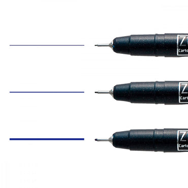 Caneta Nanquim Kuretake Mangaka Violet 3 Pontas