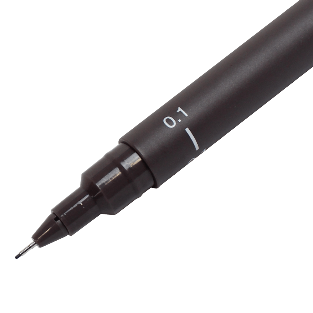 Caneta Nanquim Uni PIN 200 Uni-Ball 0.1 Cinza Escuro