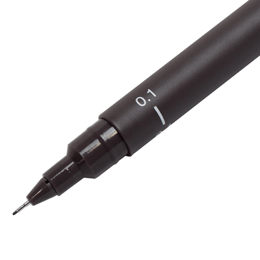 Caneta Nanquim Uni PIN 200 Uni-Ball 0.1 Cinza Escuro