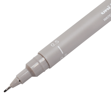 Caneta Nanquim Uni PIN 200 Uni-Ball 0.5 Cinza Claro