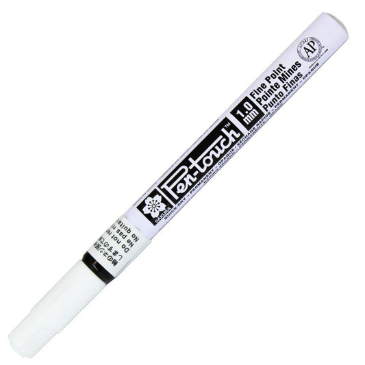 Caneta Permanente Pen Touch 1.0mm Branca Sakura