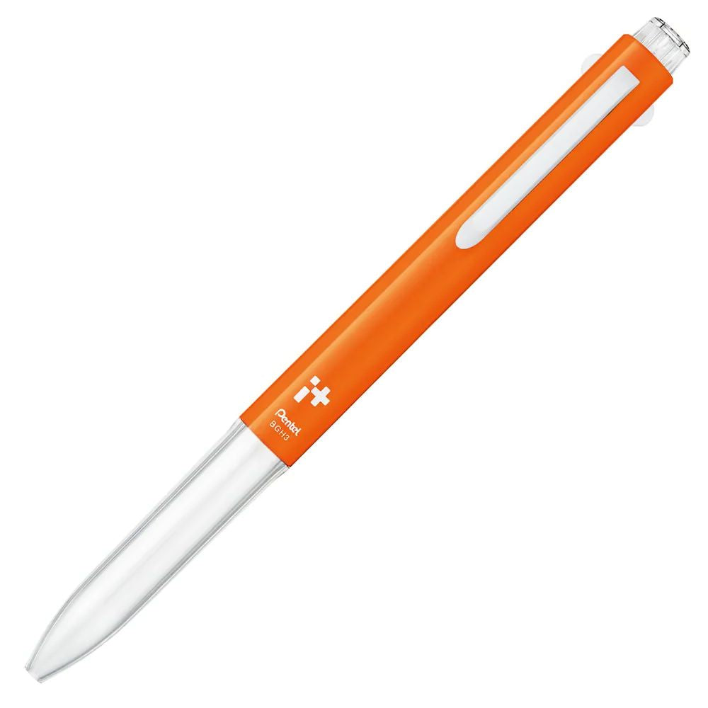 Caneta Multifuncional I+ Pentel Personalizável 3 Gatilhos Laranja