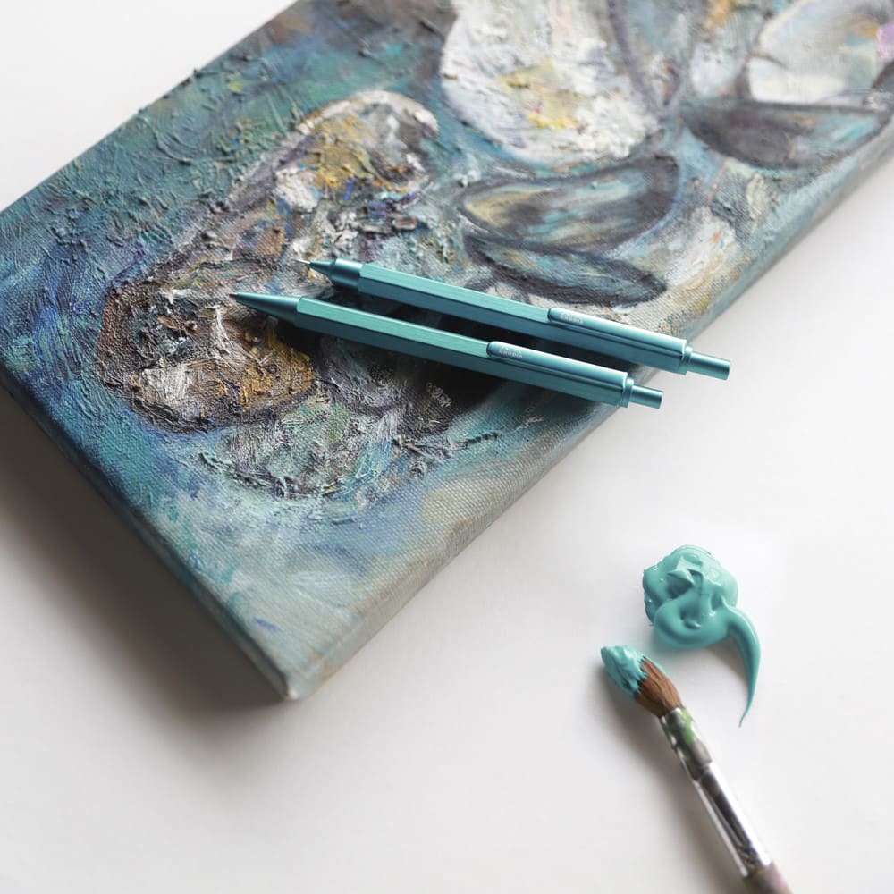 Caneta Esferográfica Rhodia Script Turquoise