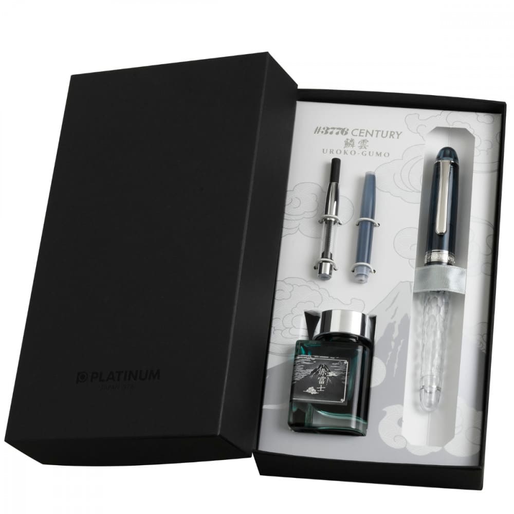 Caneta Tinteiro Platinum Century Uroko-Gumo Pena de Ouro 14K Fina