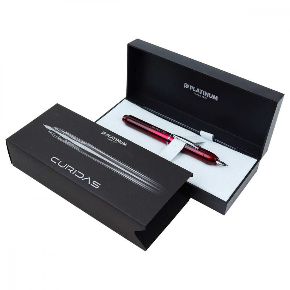 Caneta Tinteiro Platinum Curidas M Gran Red