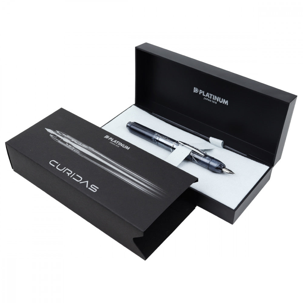 Caneta Tinteiro Platinum Curidas EF Graphite Smoke