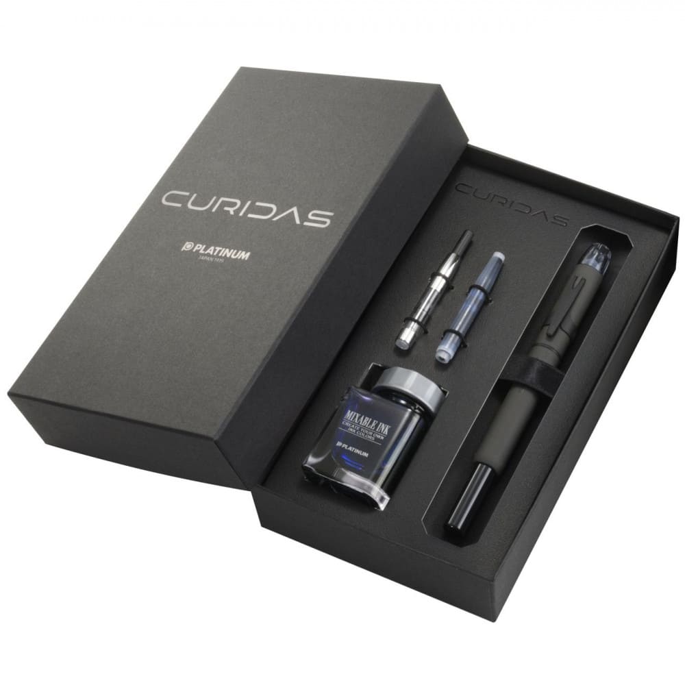 Caneta Tinteiro Platinum Knock Black Pena M Edição Limitada
