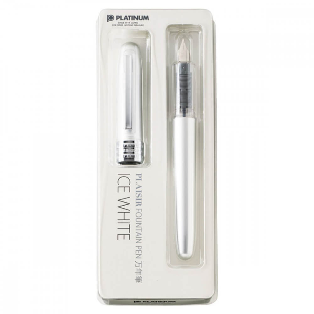 Caneta Tinteiro Platinum Plaisir 0.3mm Ice White
