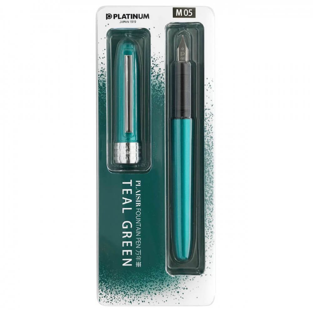 Caneta Tinteiro Platinum Plaisir 0.3mm Teal Green