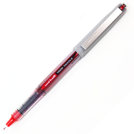 Caneta Rollerball Vision Needle Vermelho Uni-Ball