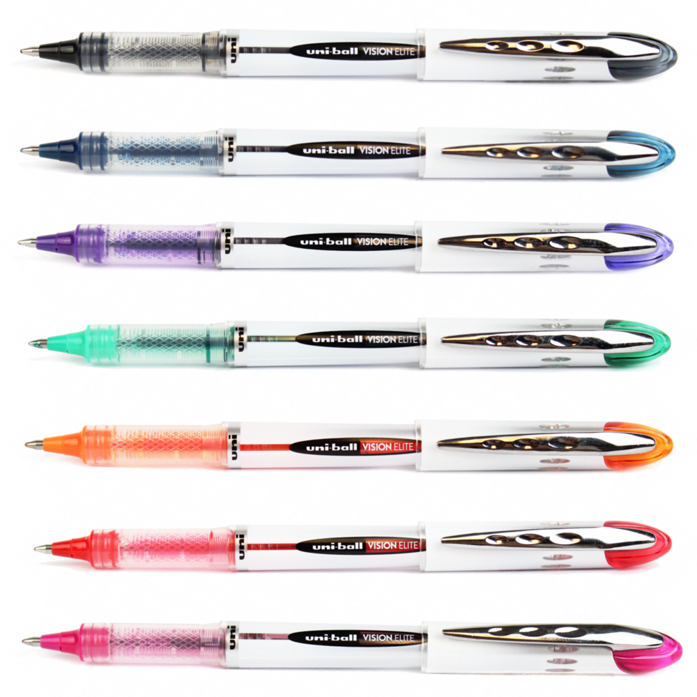 Caneta Vision Elite 0.8mm Uni Ball UB-200 07 Cores
