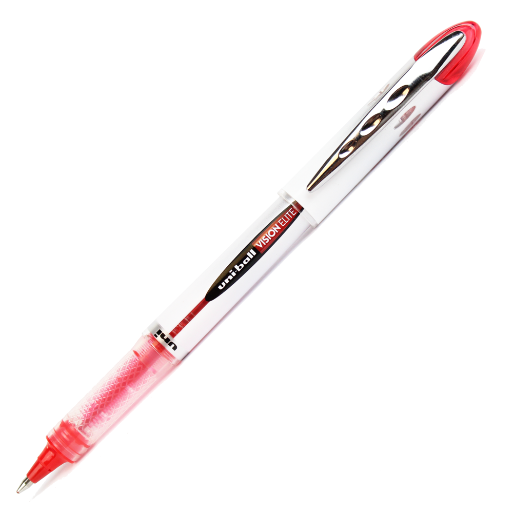 Caneta Vision Elite 0.8mm Uni Ball UB-200 Vermelha