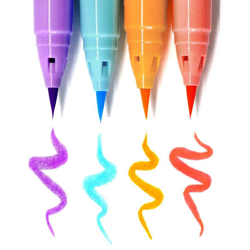 Estojo Caneta Kuretake Zig Clean Color Real Brush Pale Colours