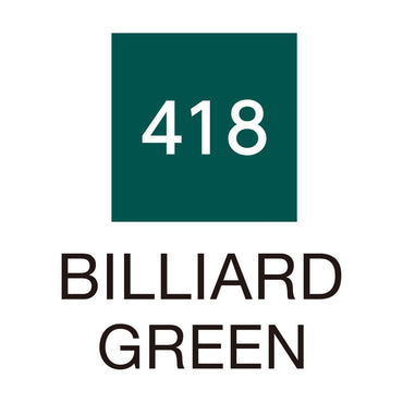 Caneta Pincel Kuretake Zig Clean Color Real Brush Billiard Green 418