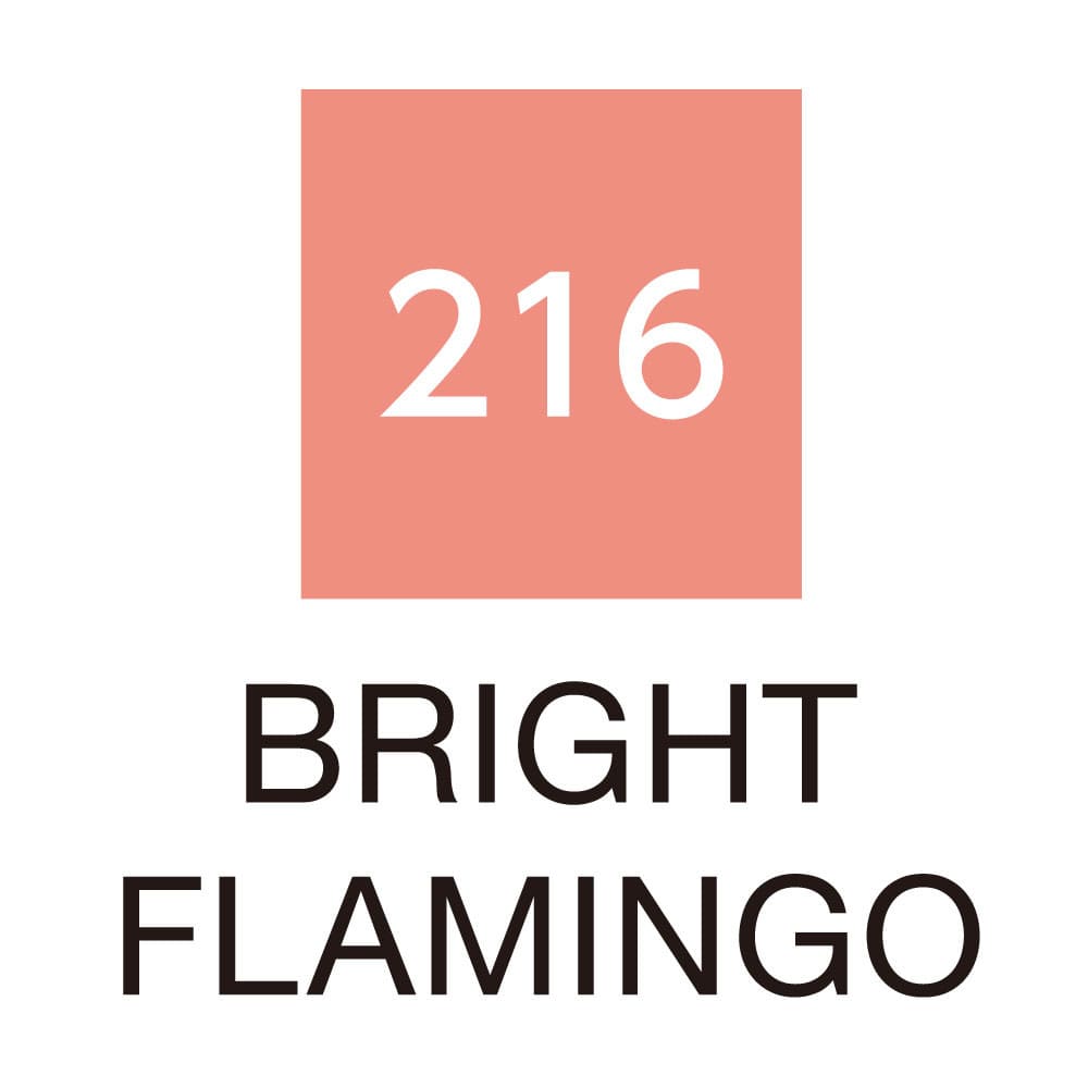 Caneta Pincel Kuretake Zig Clean Color Real Brush Bright Flamingo 216