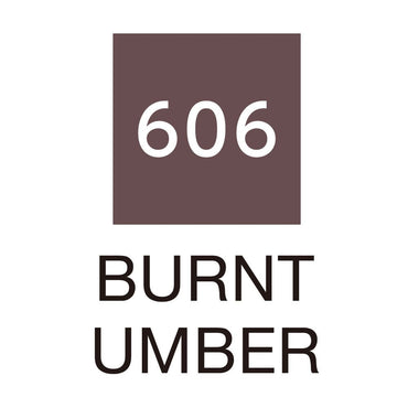 Caneta Pincel Kuretake Zig Clean Color Real Brush Burnt Umber 606