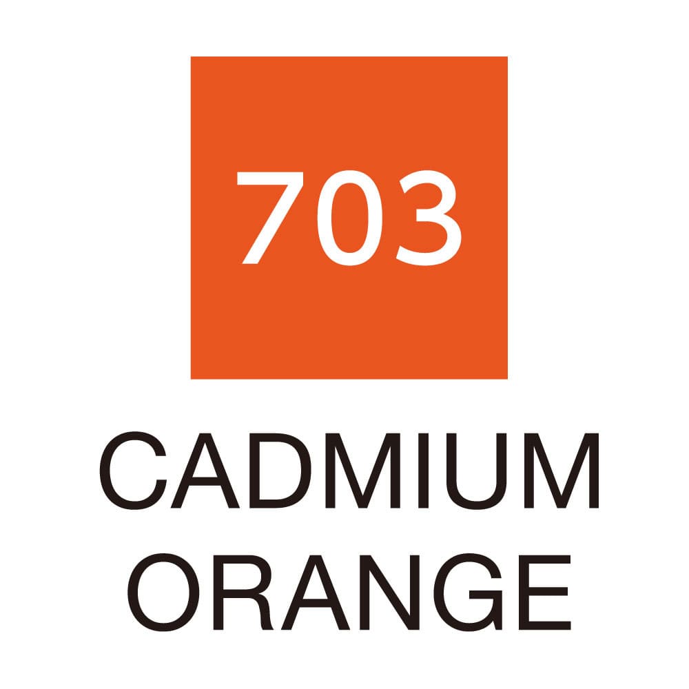 Caneta Pincel Kuretake Zig Clean Color Real Brush Cadmium Orange 703