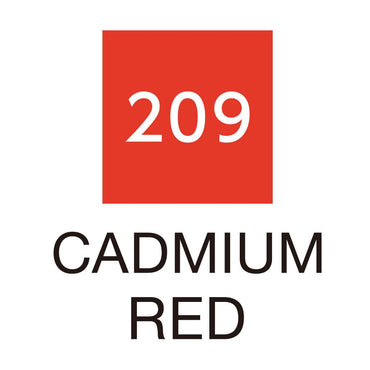 Caneta Pincel Kuretake Zig Clean Color Real Brush Cadmium Red 209
