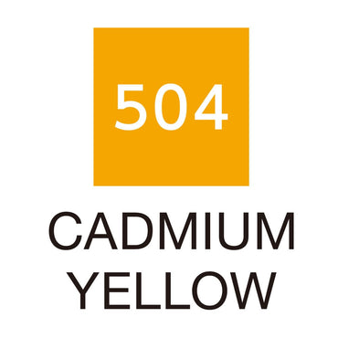 Caneta Pincel Kuretake Zig Clean Color Real Brush Cadmium Yellow 504