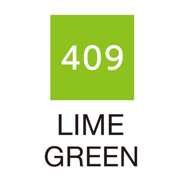 Caneta Pincel Kuretake Zig Clean Color Real Brush Lime Green 409