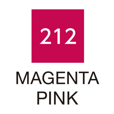 Caneta Pincel Kuretake Zig Clean Color Real Brush Magenta Pink 212