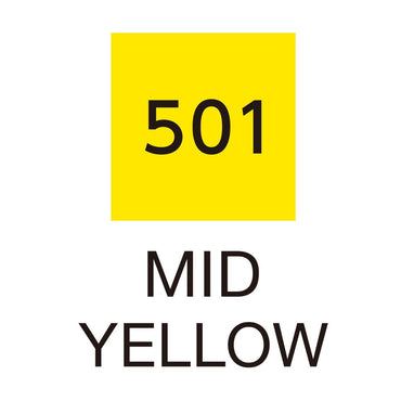 Caneta Pincel Kuretake Zig Clean Color Real Brush Mid Yellow 501