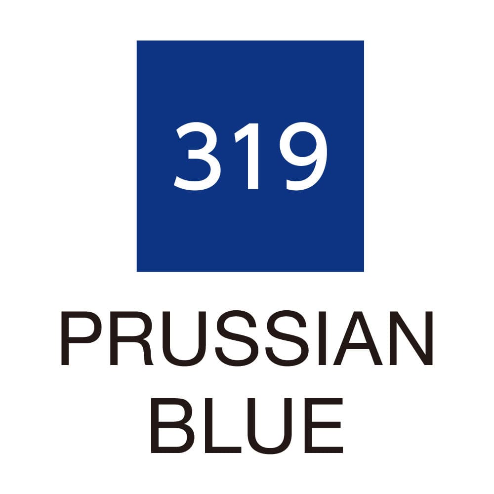Caneta Pincel Kuretake Zig Clean Color Real Brush Prussian Blue 319