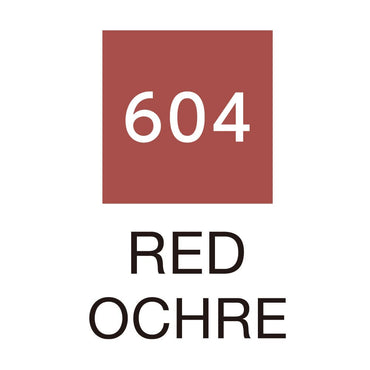 Caneta Pincel Kuretake Zig Clean Color Real Brush Red Ochre 604