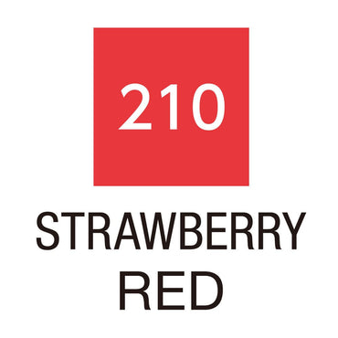 Caneta Pincel Kuretake Zig Clean Color Real Brush Strawberry Red 210