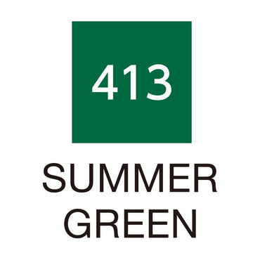 Caneta Pincel Kuretake Zig Clean Color Real Brush Summer Green 413