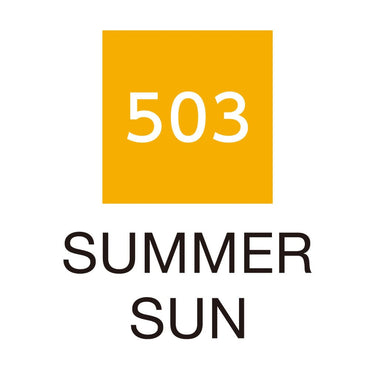 Caneta Pincel Kuretake Zig Clean Color Real Brush Summer Sun 503