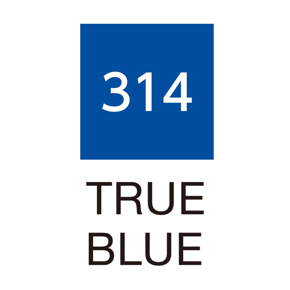 Caneta Pincel Kuretake Zig Clean Color Real Brush True Blue 314