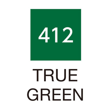 Caneta Pincel Kuretake Zig Clean Color Real Brush True Green 412