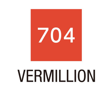 Caneta Pincel Kuretake Zig Clean Color Real Brush Vermillion 704