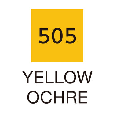 Caneta Pincel Kuretake Zig Clean Color Real Brush Yellow Ochre 505