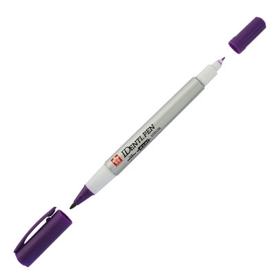 Caneta Permanente Ponta Dupla Identi Pen Sakura Roxo