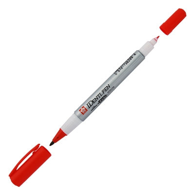 Caneta Permanente Ponta Dupla Identi Pen Sakura Vermelho