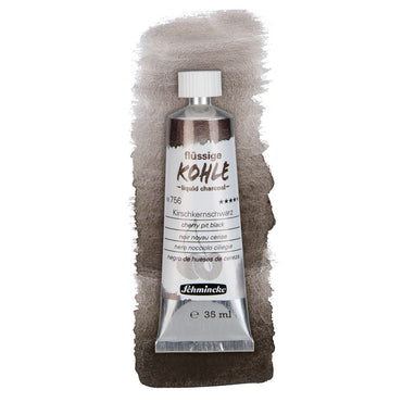 Carvão Líquido Kohle Schmincke 35ml Cherry Pit Black