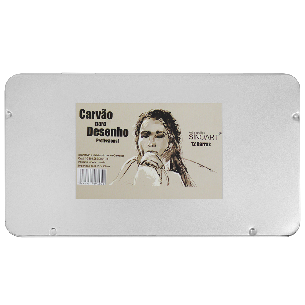 Estojo de Carvão Vegetal Para Desenho Carré Sinoart