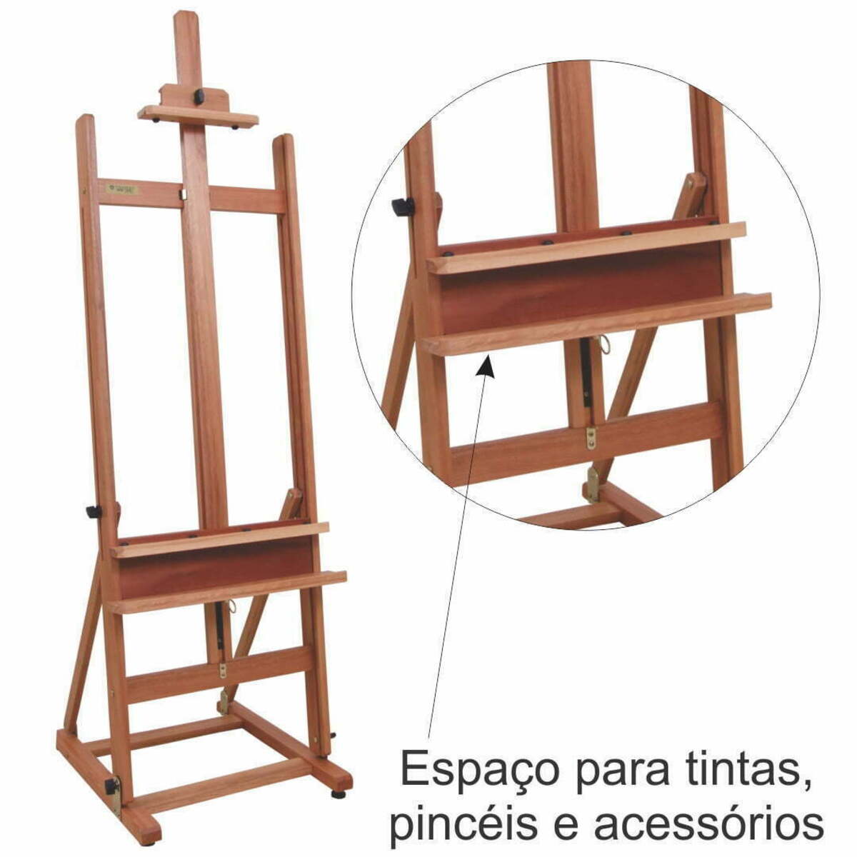Cavalete Pintura Estúdio Compacto Trident 12221