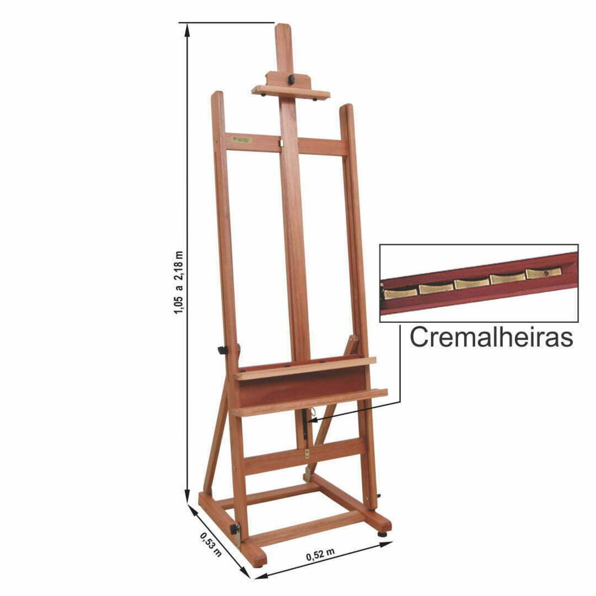 Cavalete Pintura Estúdio Compacto Trident 12221