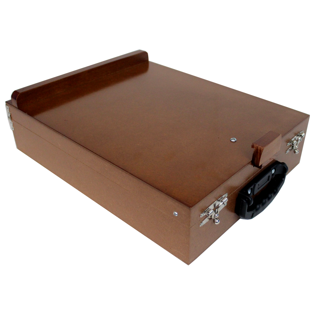 Maleta com Cavalete Para Pintura em MDF Envernizado