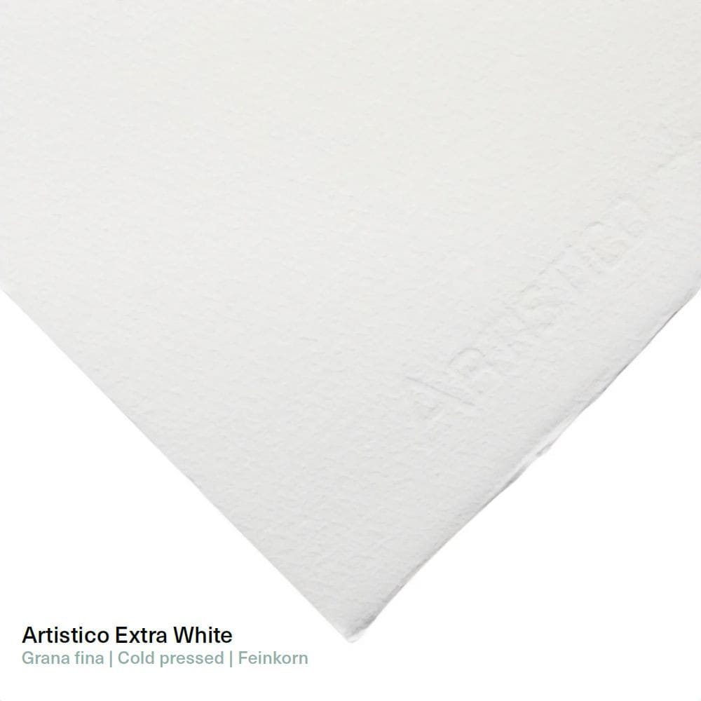Papel Aquarela Fabriano Artístico EXTRA WHITE Grana Fina 300g/m² 56X76cm