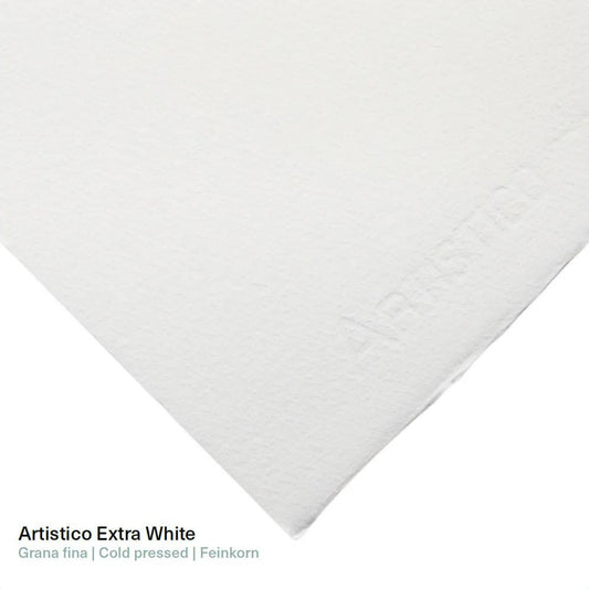 Papel Aquarela Fabriano Artístico EXTRA WHITE Grana Fina 300g/m² 56X76cm