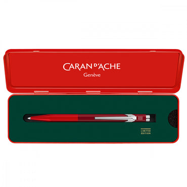 Caneta Esferográfica Caran d'Ache 849 Wonder Forest Vermelha