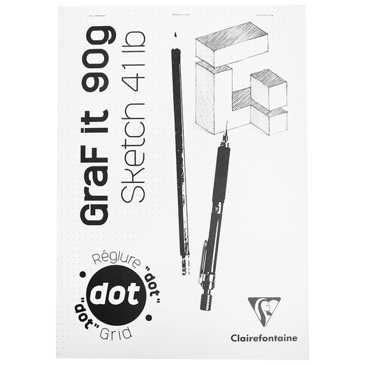 Bloco de Papel Para Desenho Graf It DOT A4 80 Folhas Clairefontaine