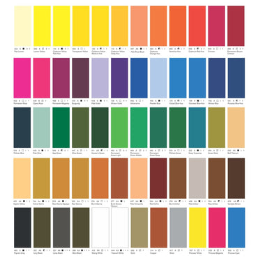 Colour Chart Tinta Acrílica Galeria Winsor