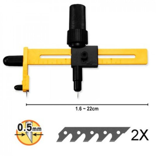 Estilete Compasso de Corte OLFA CMP-DX 1/DX