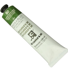 Tinta a Óleo Corfix 120ml 080 Óxido Cromo Verde