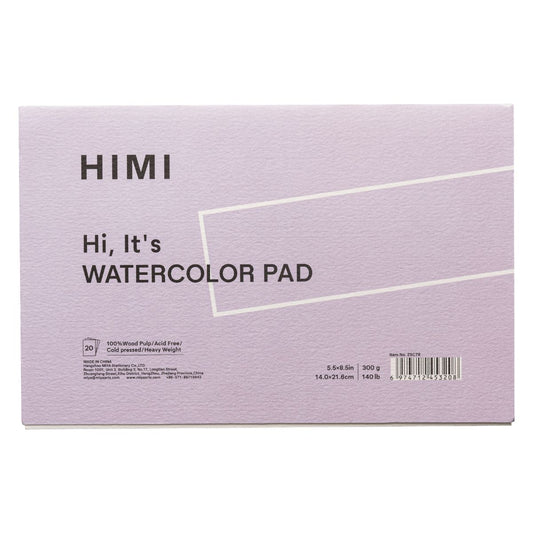 Bloco de Papel para Aquarela Himi TF 300g/m² 14x21,6cm 20 Folhas